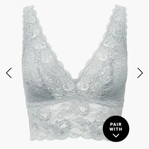 Cosabella Lace Bralette in Light Gray